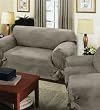 VILLA-SUEDE Wrap Slip Chair Cover 35-42" arm to arm