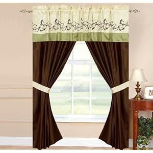 Click here to see all customer reviews now 5 Piece Luxury Window Curtain Drapery Set 42 x 84