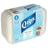 Q-Tips Cotton Swabs, Refillable Vanity Pack, 285 ea (Pack of 6)