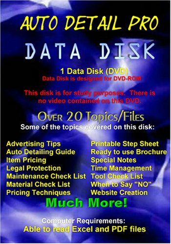 Auto Detail Pro (Data Disk Only)