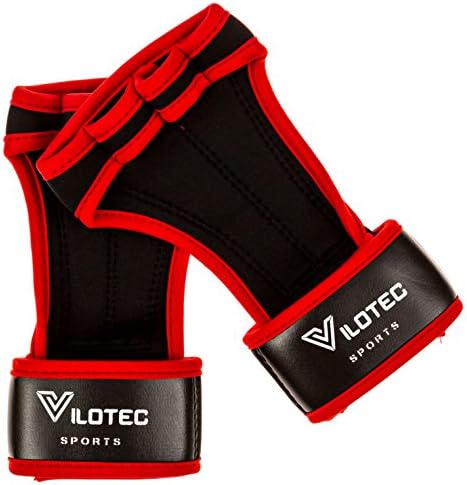 NEW Crossfit Gloves with Wrist Support for Cross Training, Weightlifting, Gym Workout &amp; Fitness (Red, Small)