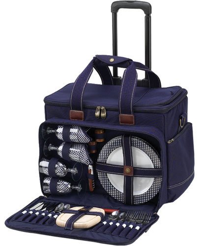 Picnic at Ascot Deluxe Cooler On Wheels|259B-G