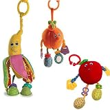 Tiny Love Fruity Pals Set Anna Banana, Andy Apple, and Ozzie Orange