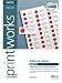 Printworks 1 x 2 5/8 Inch White Address Labels 300 Count (00487)