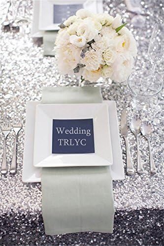 132" Round Sparkly Silver Sequin Table Cloth Sequin Table Cloth,Cake Sequin Tablecloths, Sequin Linens for Wedding