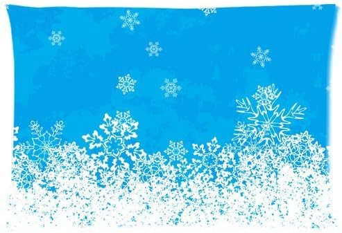 Custom For Frozen Snowflake Cotton Pillowcase Bed Pillow Sham Case Zippered Two Sides Printed 20X30 Inches by Home PillowCovers