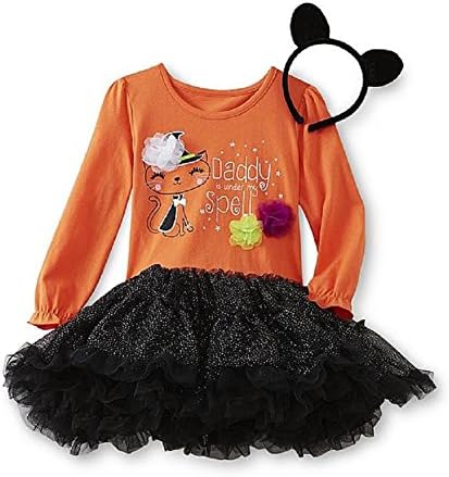 Holiday Editions Toddler Girl's Tutu Dress &amp; Headband - Halloween Costume 5T