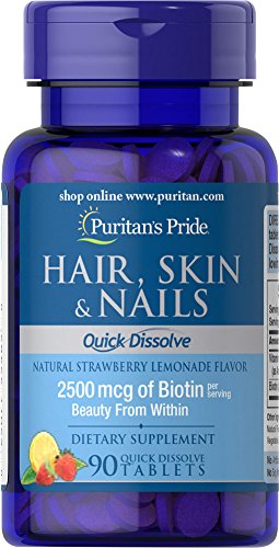 Puritan's Pride Quick Dissolve Hair Skin Nails-90 Tablets Puritan's Pride Quick Dissolve Hair Skin Nails-90 Tablets