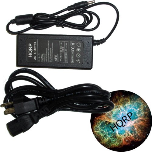 HQRP Replacement AC Adapter Power Supply Cord for HP PhotoSmart 5550 7550 7150 7350, DeskJet 4082 C6487CR C6487C C6487E C6487F plus HQRP Coaster