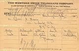 ROBERT E. PEARY - AUTOGRAPH TELEGRAM SIGNED 07/07/1897 - DOCUMENT 15447