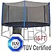 Zupapa® 12 14 15 Ft Trampoline with Net Enclosure & Free Safety Pad /Ladder Combo (15FT)