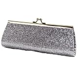 Charcoal Gray Glitter Twist Lock Small Clutch Handbag 51J7Nz5jG9L. SL160 Charcoal Gray Glitter Twist Lock Small Clutch Handbag