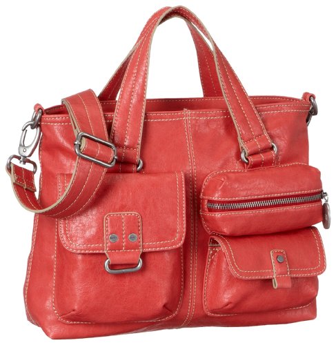 ESPRIT Amy A15023, Damen Umh&auml;ngetasche, rot, (light wither red 630), 25X31X9