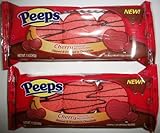 Peeps Cherry Flavored Marshmallow Dipped & Drizzled in Chocolate 2pk (1.5 Oz Ea)