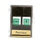 1 Pair, 14mm Precision Backgammon Dice, Light Green