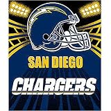 Northwest San Diego Chargers 50 x 60 Shadow Fleece Blanket