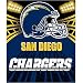 Northwest San Diego Chargers 50 x 60 Shadow Fleece Blanket