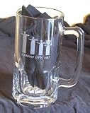 Kansas City Convention Hall Spires One Liter Etched Glass Beer Stein
