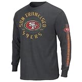 San Francisco 49ers Charcoal Gridiron Tough III Long Sleeve T-Shirt