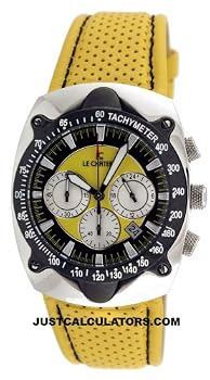 Le Chateau Men's Sports Leather Band Chronograph Watch Model GU-311-OS9