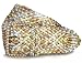 Ladies Hand Made Metallic Woven three inches Wide Braided Square buckle Belt