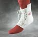 Pair of Swede-O Inner Lok 8 Lace-Up Ankle Brace with patented internal figure eight straps, White