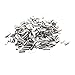 uxcell Metal DIY Ribbon Ends Crimp Clip Beads Connector 500PCS Silver Tone