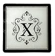 Monogram Elegant Glass Trivet - X Monogram Elegant Glass Trivet - X