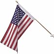 Heath Outdoor  2 - 1/2 -by-4 Feet Poly Cotton Decorative US Flag #25303