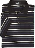 Pima cotton striped shirt in Black, Size 3XL