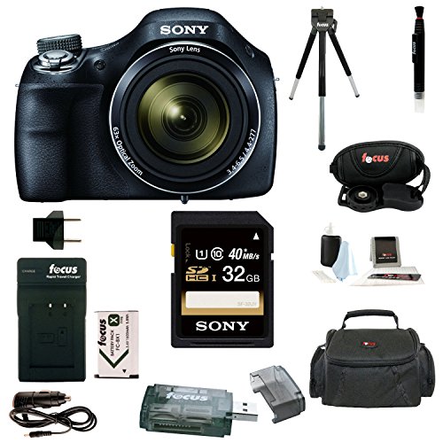 Sony Cyber-shot DSC-H400 Digital Camera with 32GB Deluxe Accessory Bundle