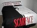JPI 3 Piece Black White Red Scarface (Tony Montana) Comforter with Pillow Case Set Queen/Full Size Bed