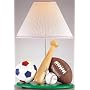 All Sport Child's Table Lamp with Green Base