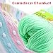 Joylve Knitting Yarn Skein Baby Super Smooth Worsted Soft Natural Silk Wool Fiber Tea Green