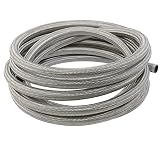 Mr. Gasket S2512 Stainless Steel Braided Hose  25 Feet-Uses 12AN Fitting