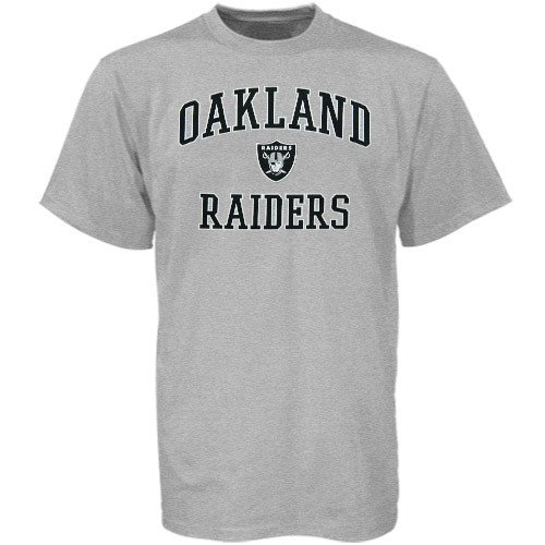 Oakland Raiders Ash Heart & Soul T-shirt