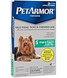 PetArmor Squeeze on Dog Flea and Tick Repellent, 3 Month Pack for 5 to 22-Pound