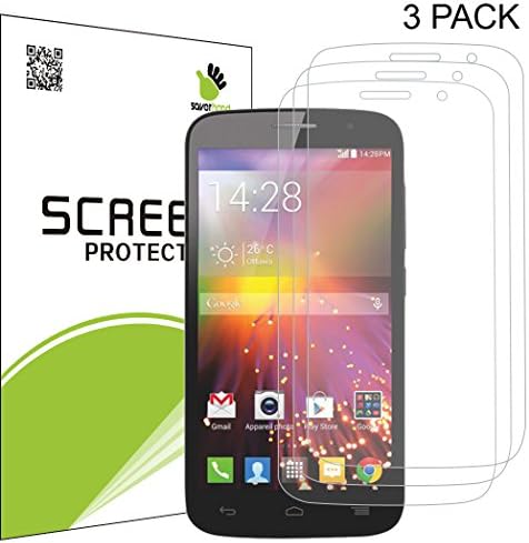 [3 PACK] SAVER HAND - Anti-Glare (Matte) Screen Protector for Alcatel OneTouch POP Icon