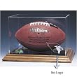 Football Display Case (Wood Base) (No Logo)