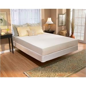 9 E. King Modern Mattress with Foundation and Frame by AngelBeds