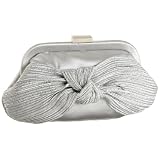 Menbur Pleated Metallic Clutch
