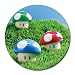Round Mousepad of Super Mario Bros. Mushrooms (Green and Red 1 Up Mushrooms, and Blue...