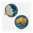 Hand Painted USA Nickel Cufflinks