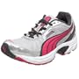PUMA Women's Cell Exert Running Shoe,Silver/Dark Shadow/Fuchsia Purple,8.5 B
