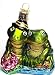 Old World Christmas Handcrafted "Froggy Love" Glitter Glass Ornament #12248