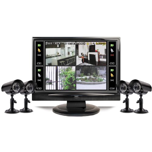 Swann Alpha D05C4 SWA43-D5C4 19-Inch All-in-One 4 Channel H.264 DVR and 4 CCD Indoor/Outdoor Cameras