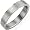 Stainless Steel English Lord's Prayer 4mm Band Ring - Women (Size 5)