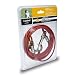 Campbell 5970820 Galvanized Cable with Swivel Snaps On Each End, Red Vinyl Coated, 1/8" Trade, 20' Length, 150 lbs Load Capacity