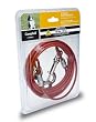 Campbell 5970820 Galvanized Cable with Swivel Snaps On Each End, Red Vinyl Coated, 1/8" Trade, 20' Length, 150 lbs Load Capacity