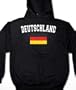 Deutschland Flag International Soccer Sweatshirt, Germany Soccer Mens Hoodie